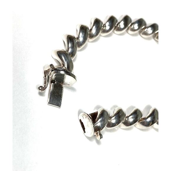 925 Italy Sterling Silver Bracelet Tennis 20.87g 7.5” - Picture 12 of 15